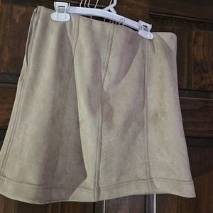 Suede Mini Skirt